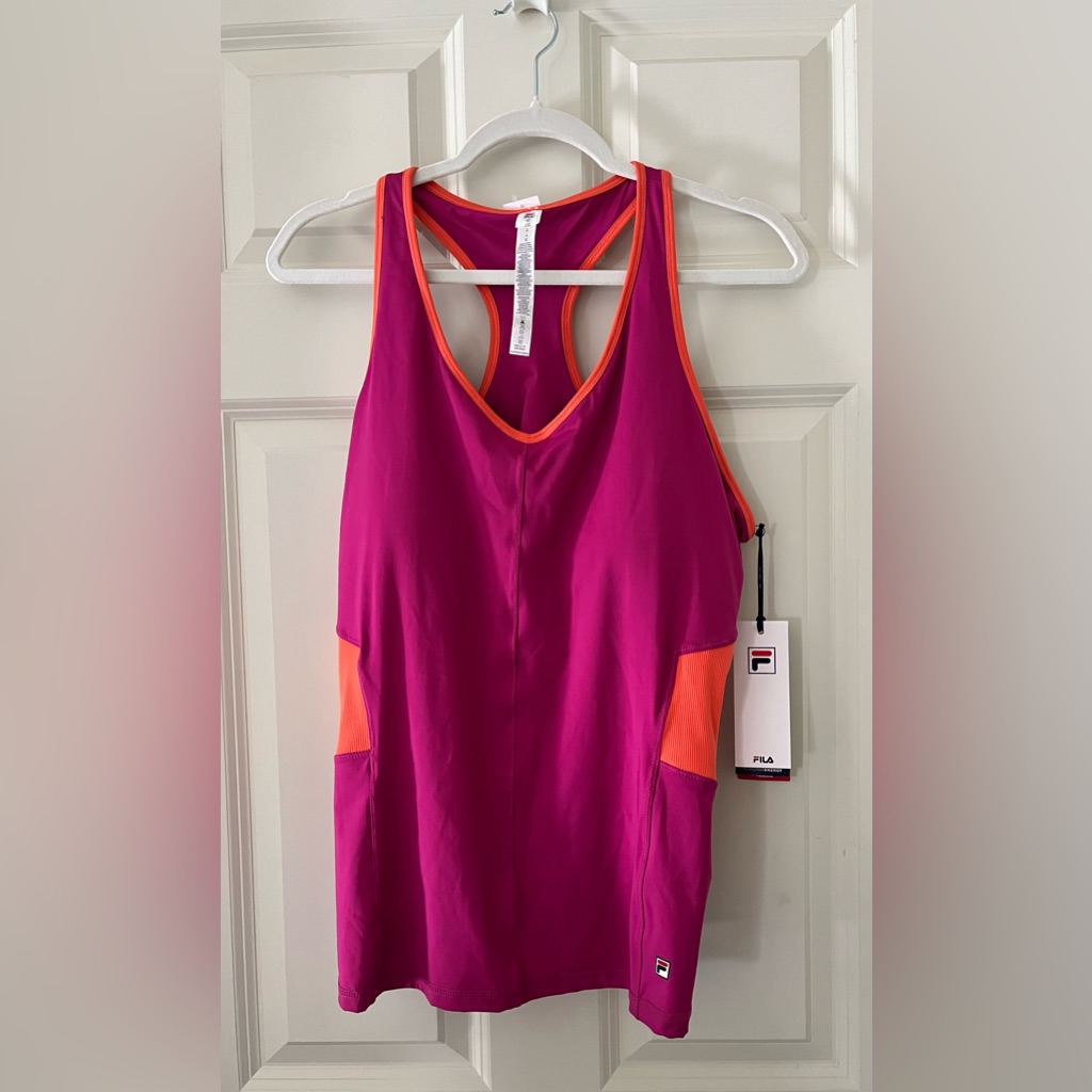 Nwt Fila Performance Tank Top Tennis Golf Workout Moisture Wicking Size Xl